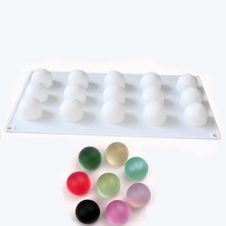 3D Ice Ball Eyeball Chocolate Bath Bomb Round Soap Candy 1inch Maker Mold Silicone