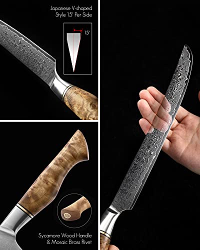 10 Inch Slicing Knife with Granton Edge