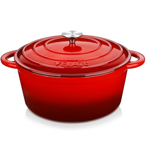 7.5 QT Enameled Cast Iron Dutch Oven Pot with Lid