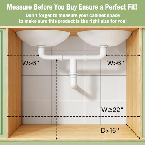 Under Sink Organizer (2Pack-3Tier / White)