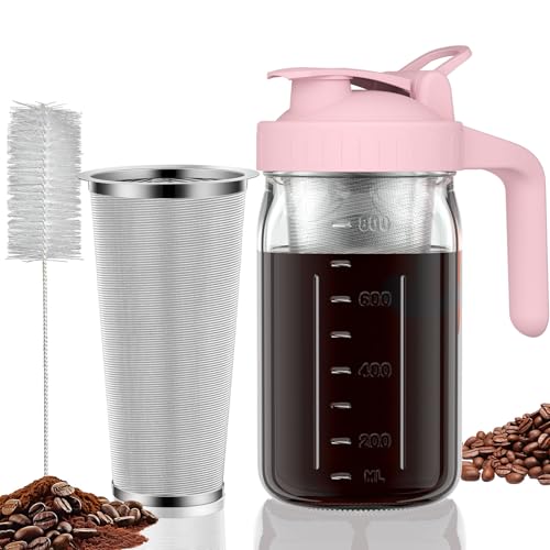 Cold Brew Coffee Maker (32 Ounces / Pink)