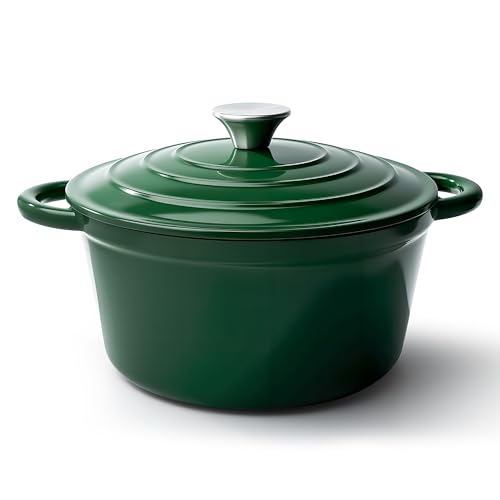 6 Quart Dutch Oven Pot with Lid (6 QT / Green)
