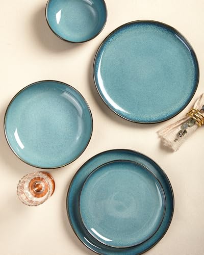 24 Pieces Dinnerware Set for 6 with Pasta Bowls