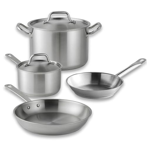 Stainless Steel Pots and Pans Set (6 Count)