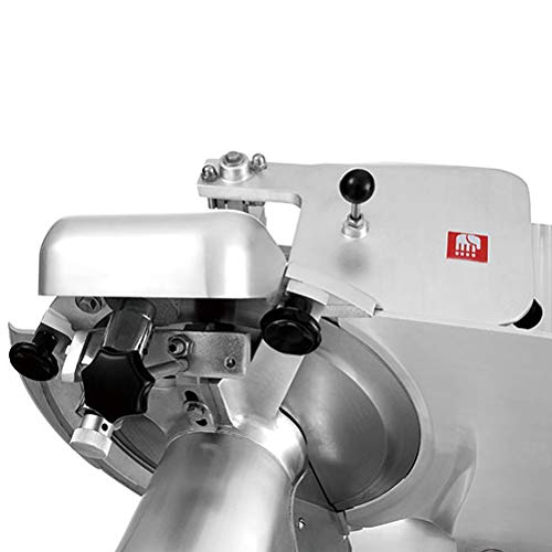 KWS MS 14A 2550W Floor Model 110V Commercial Automatic Electric Meat Slicer with Stainless Steel Blade