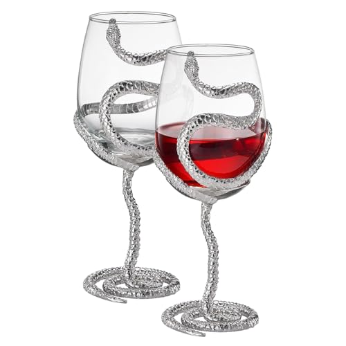 Stemmed Snake Wine Glasses