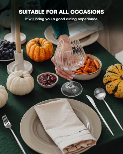 60 Piece Matte Silverware Set for 12 (60 Count)