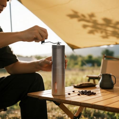 Manual Coffee Grinder with Ceramic Conical Burr
