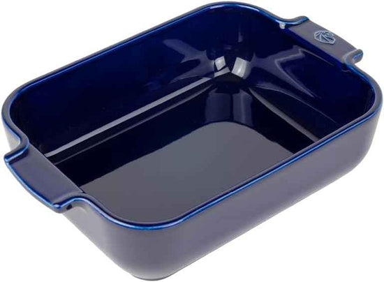 Peugeot - Appolia Rectangular Oven Dish - Ceramic Baker with Handles - Blue, 8 x 6 x 2 inches