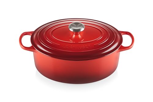 Enameled Cast Iron Oval Dutch Oven