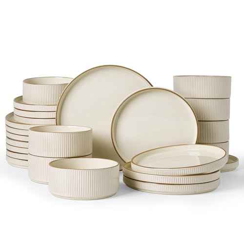 Stoneware Dinnerware Set for 8 (24 Count)