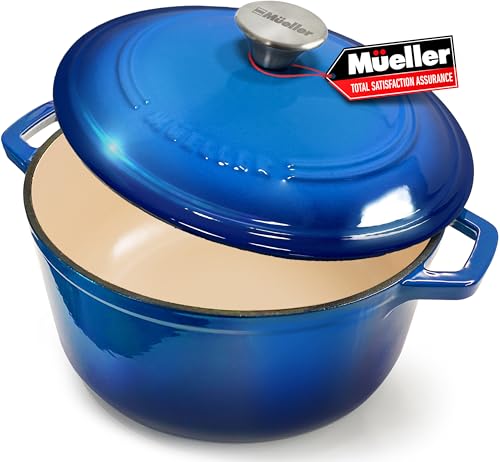 7.5 QT Enameled Cast Iron Dutch Oven