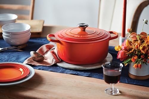 Enameled Cast Iron Round Dutch Oven