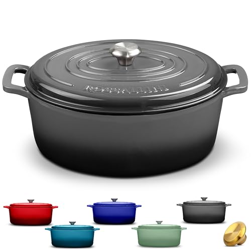 Signature Enameled Cast Iron Oval Dutch Oven