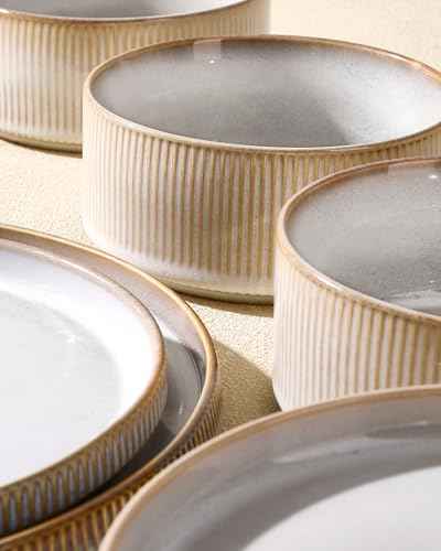 Stoneware Dinnerware Sets (24 Count)
