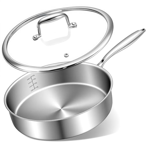 12 Inch Tri Ply Stainless Steel Frying Pan