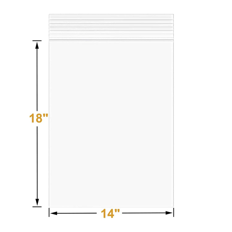 30Pcs 14"x18" Thick 3Mil Large Clear Reclosable Zip Seal Lock Plastic Bags (30 Count)