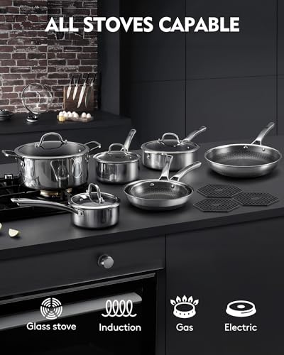 Pots and Pans Set Non Stick (14 Count)