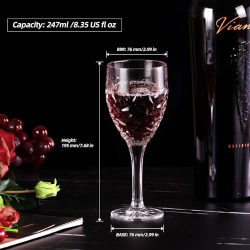 Crystal Red Wine Glasses Set of 2 (2 Count)