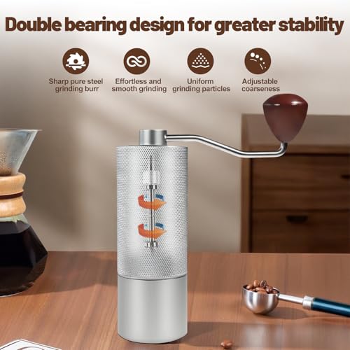 Manual Coffee Grinder Gift Box Non (Non-detachable / Silver)