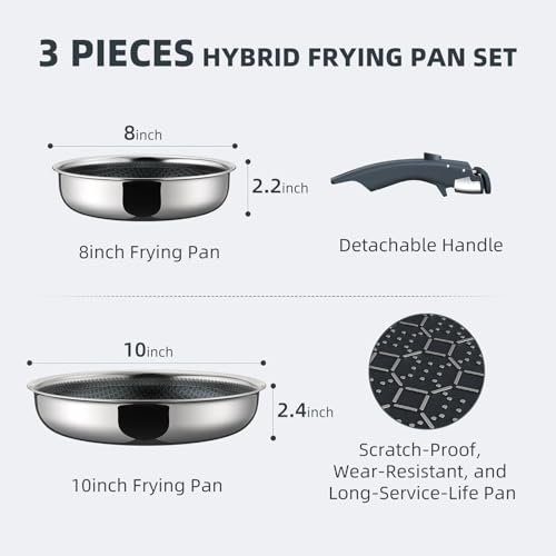 Hybrid Non Stick Frying Pans Set 3