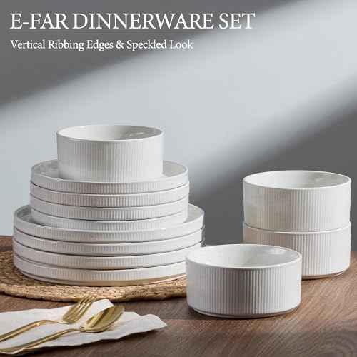 24 Piece Stoneware Dinnerware Sets