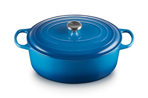 Enameled Cast Iron Oval Dutch Oven