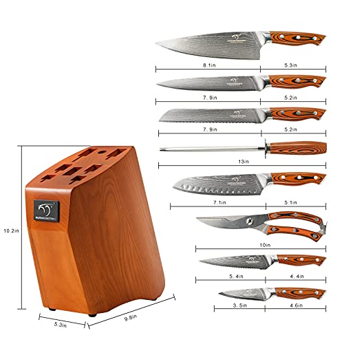 9PCS Damascus Kitchen Set (9 Count)