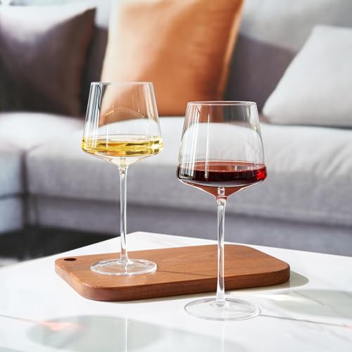 Long Stem Modern Wine Glasses