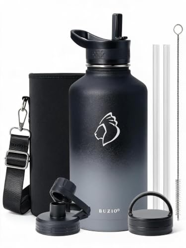 Half Gallon Water Jug Insulated Stainless Steel (64 Ounces / Shadow)
