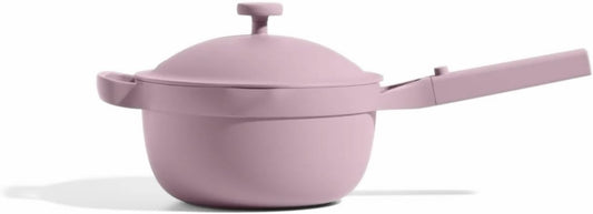 Our Place Perfect Pot - Mini 2.5Qt Nonstick Ceramic Sauce Pan with Lid | Versatile Cookware for Stovetop and Oven | Steam, Bake, Braise, Roast | PTFE & PFOA-Free | Toxin-Free, Easy to Clean | Lavender - Nestoria