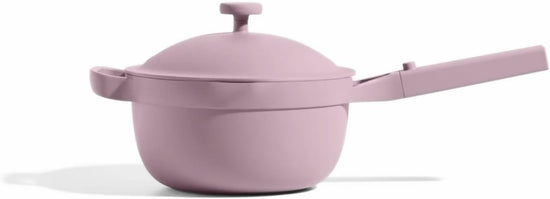 Our Place Perfect Pot - Mini 2.5Qt Nonstick Ceramic Sauce Pan with Lid | Versatile Cookware for Stovetop and Oven | Steam, Bake, Braise, Roast | PTFE & PFOA-Free | Toxin-Free, Easy to Clean | Lavender - Nestoria