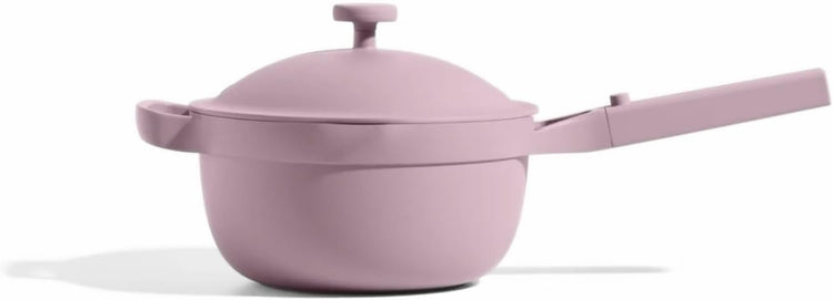 Our Place Perfect Pot - Mini 2.5Qt Nonstick Ceramic Sauce Pan with Lid | Versatile Cookware for Stovetop and Oven | Steam, Bake, Braise, Roast | PTFE & PFOA-Free | Toxin-Free, Easy to Clean | Lavender - Nestoria
