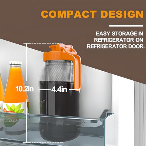 Cold Brew Coffee Maker (64 Ounces / Orange)