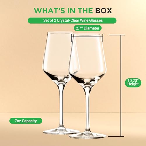 7 oz Crystal Wine Glasses