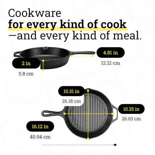 Cast Iron 7 Piece Set (7 Piece / Pan Set)
