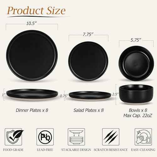 Plates and Bowls Sets for 8