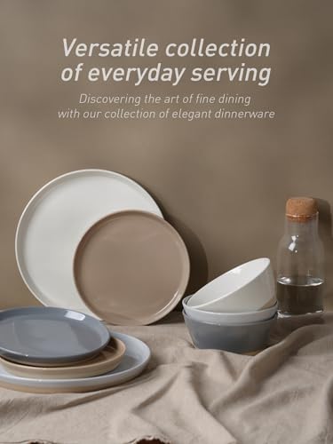 Saturn Stoneware Dinnerware Set with Pasta Bowl (16 Count)