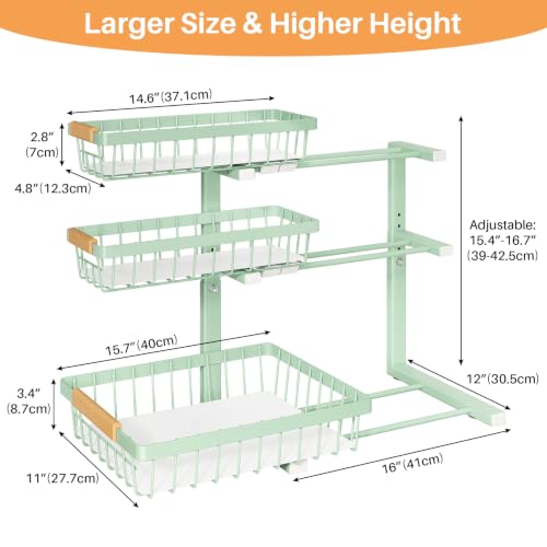 Under Sink Organizer (1-Pack / Green)