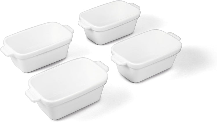 5"x3" Ceramic Baking Dishes with Lids