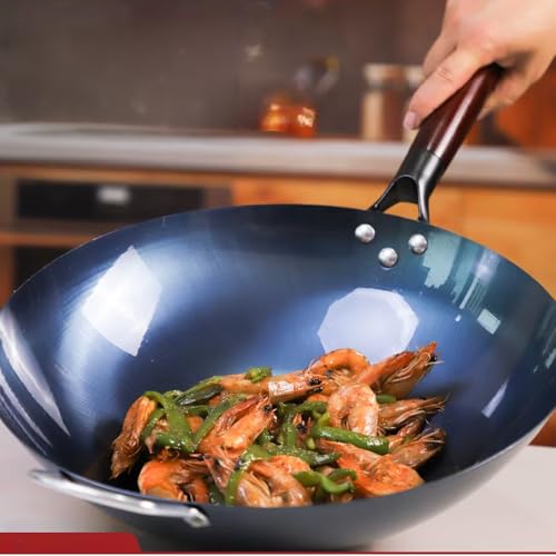 14 Inch Blue Carbon Steel Wok