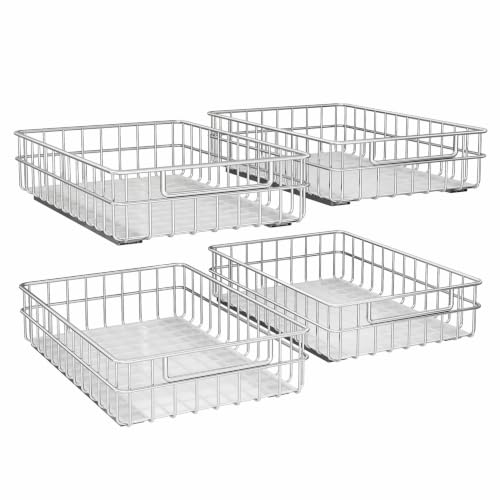 Pull out Cabinet Organizer ((13.8"W x 21"D x 4.7"H))