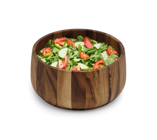 Acacia Wood Salad Bowl (12.5" Tulip Salad Bowl)