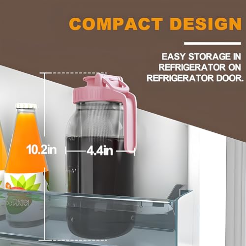Cold Brew Coffee Maker (64 Ounces / Pink)