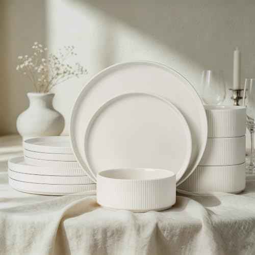 Stoneware Dinnerware Sets for 4 (12 Count)