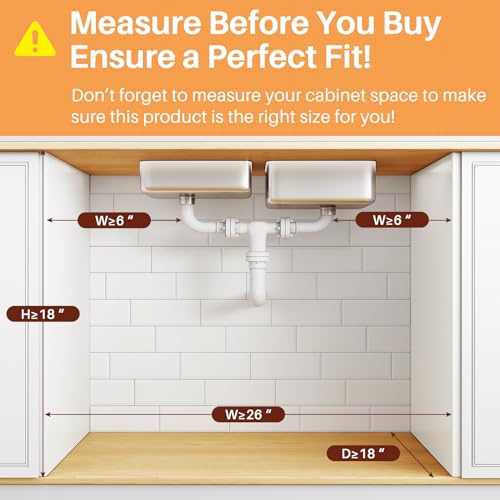 Under Sink Organizer (1-Pack / Black)