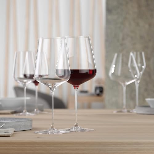 Definition Crystal Universal Wine Glasses for Red and White Wines (4 Count)