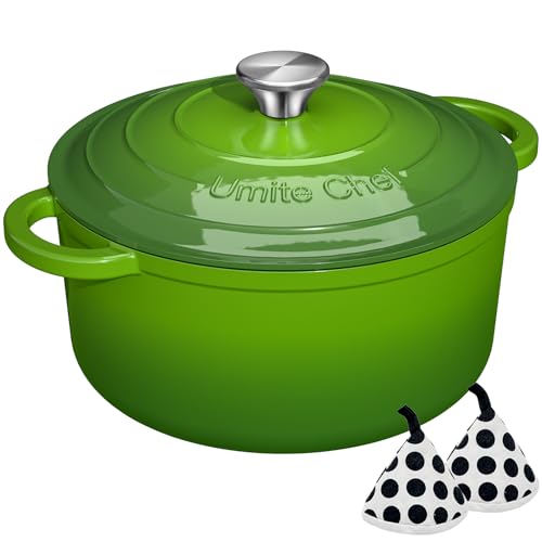 5QT Enameled Cast Iron Dutch Oven Pot with Lid