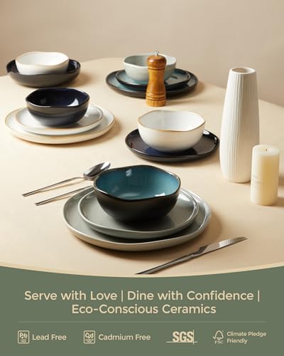 32 Piece Dinnerware Set for 8 with Pasta Bowls