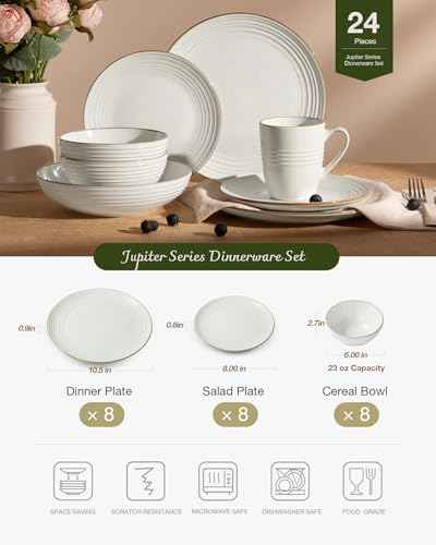 Jupiter Dinnerware Sets (24 Count)